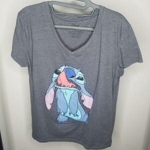 Dark Grey Stitch V-Neck